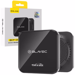 Blavec AI BOX adapteris Carplay Android Auto belaidis BCP-01 - Bluetooth Wifi + laidai USB to Type C & Type C to Type C (CPAABCP01-BWB) juodas