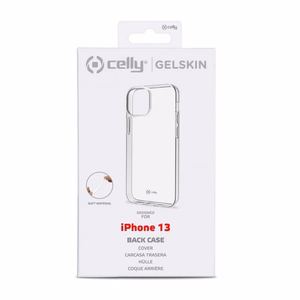 CELLY Gelskin galinis dėklas Apple iPhone 13, skaidrus