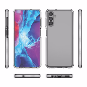 Spring dėklas telefonui gelinis dėklas su spalvotu rėmeliu Samsung Galaxy A13 5G šviesiai rožinė