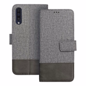 GOMMA knygos tipo dėklas telefonui SAMSUNG A50 pilkas