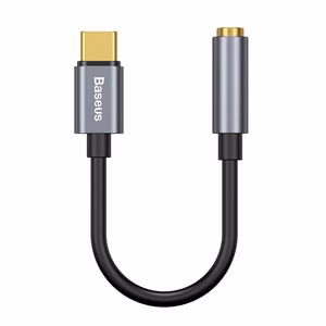 Audio adapteris Baseus L54 Type-C to 3.5mm pilkas CATL54-0G