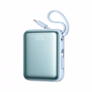 Внешний аккумулятор Joyroom JR-PBF27 10000 мАч 1xType-C 22.5W + кабель Type-C и Lightning синий