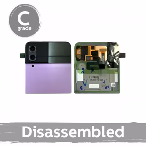 LCD Display Compatible With Samsung F721 Z Flip4 (outer) with Frame / Bora Purple / (8/10 disassembled)
