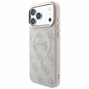 Guess Embossed 4G Classic MagSafe dėklas, skirtas iPhone 17 Pro / 18 Pro – spalva: rožinė