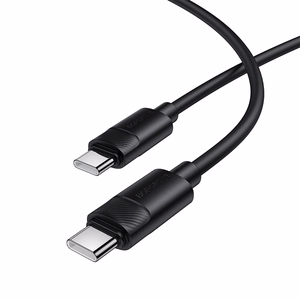 Borofone Кабель BX123 Leya - Type C - Type C - PD 60W 3A 1 метр чёрный