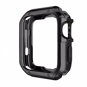 Minkštas tvirtas dėklas laikrodžiui Apple Watch 41 mm (Series 7/8/9) - juodas