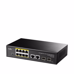 Cudy GS1010PS2 tinklo komutatorius nevaldomas Gigabit Ethernet (10/100/1000) Power over Ethernet (PoE) juodas