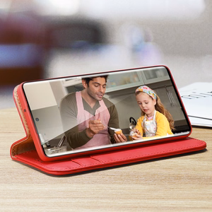 Dux Ducis Hivo dėklas Samsung Galaxy S23+ atverčiamas dėklas su pinigine ir RFID apsauga rudas