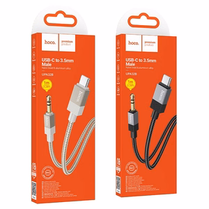Audio adapteris Hoco (UPA32B) USB-C į 3,5mm(p) juodas (1M)