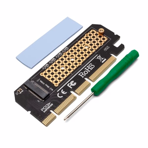 Išplėtimo plokštė, adapteris M.2 NVMe M-Key PCI-E Savio AK-41