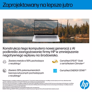 HP OmniBook 7 Next Gen AI 17-DC0073CL Copilot+ PC Intel Core Ultra 7 258V Nešiojamas kompiuteris 43.9 cm (17.3") Full HD Jutiklinis ekranas 32 GB LPDDR5x-SDRAM 1 TB SSD NVIDIA GeForce RTX 4050 Wi-Fi 6E (802.11ax) Windows 11 Home Silver New Repack/Repacked