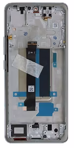LCD ekranas Xiaomi Redmi Note 13 Pro+ 5G su lietimui jautriu ekranu su rėmu Moonlight White originalus (service pack)