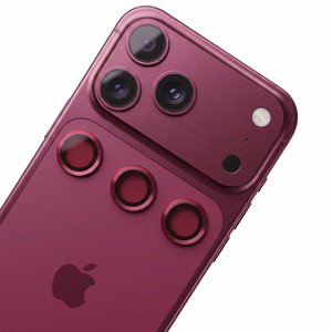 TFO camera lens protector set for Apple iPhone 18 Pro Max, dark cherry
