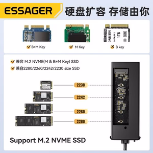 Adapteris Essager 6 in 1 pilkas (In: Type-C)