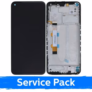 LCD Display Compatible With Xiaomi Redmi Note 9T / Note 9 5G With Frame Black (Service Pack)
