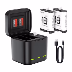Трёхканальное зарядное устройство для аккумуляторов GoPro Hero 13 Black Telesin (S0-BCG-10-TGP)