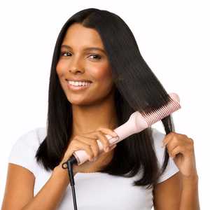 Wavytalk Sleek Sweep plaukų tiesinimo šepetys, rožinis
