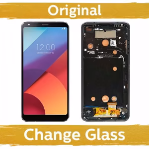 LCD Display Compatible With LG H870 G6 Black with Frame (Renewed: China)