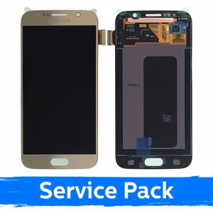 LCD Display Compatible With Samsung G920 S6 Gold (Service Pack)