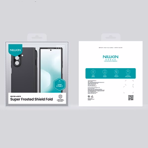 Nillkin Super Frosted Shield Fold Magnetinis dėklas Samsung Galaxy Z Fold 7, MagSafe suderinamas, su S Pen Space - juodas