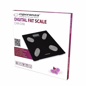 Esperanza EBS022K square electronic bathroom scale, Black
