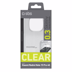 SBS Skinny Cover for Xiaomi Redmi Note 15 Pro 4G - Transparent
