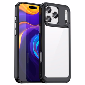 Outer Space dėklas telefonui iPhone 17 Pro - juodas permatomas