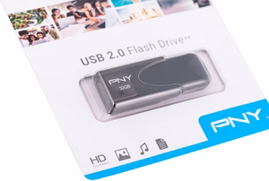 PNY Attaché 4 2.0 32GB USB atmintinė USB Type-A juoda