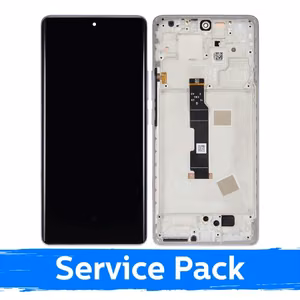 Ekranas skirtas Xiaomi Redmi Note 14 Pro 4G su rėmeliu / Aurora Purple / (Service Pack)