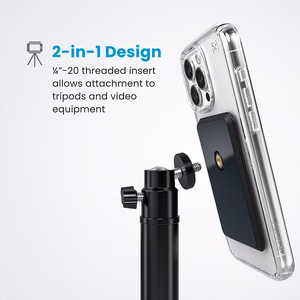 Speck Everywhere Mount + ClickLock magnetinis telefono laikiklis, suderinamas su MagSafe, „Black / Slate Grey“ spalvos