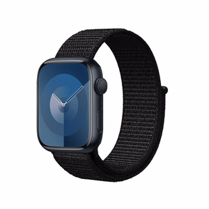 Ремешок Crong Nylon Reflex Sport для Apple Watch 38 / 40 / 41 / 42 mm, чёрный