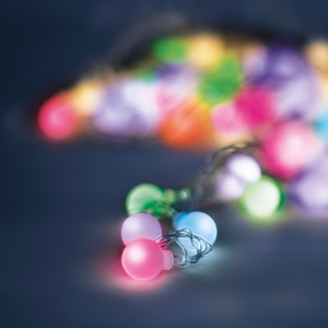 Гирлянда солнечная LED FROSTED BALLS SFB62 6,5m 30 шариков разноцветная Forever Light