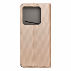 Atverčiamas dėklas Xiaomi 14T PRO Smart Case Book auksinis