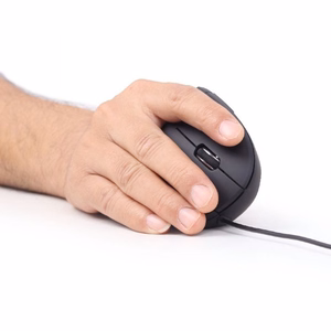 GEMBIRD MUS-ERGO-01 ergonominė optinė USB Type-A pelė, juoda
