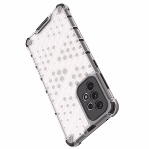 Honeycomb dėklas šarvuotas dėklas su geliniu rėmeliu Samsung Galaxy A73 permatomas