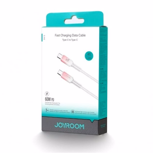 Кабель Joyroom S-A42 Crystal-Clear Series 60W USB-C - USB-C 1,2 м - белый