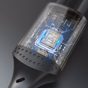 Dudao L3CC Плетёный кабель USB-C - USB-C 60W 1.2m - чёрный