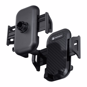 Automobilinis universalus telefono laikiklis Forcell (17cm) Long arm tvirtinamas ant prietaisų skydelio, juodas
