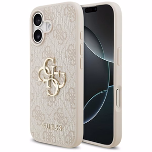Guess 4G Big Logo Чехол для iPhone 17 - розовый