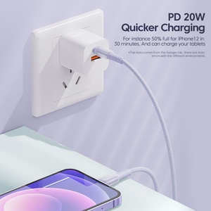 USB laidas Essager Rain baltas Lightning 200cm