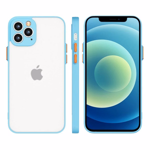 Milky dėklas silikoninis lankstus permatomas dėklas Xiaomi Redmi 9T mėlynas