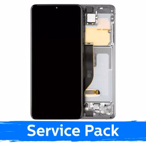Ekranas skirtas Samsung G985 (G986) S20 Plus su rėmeliu / Cosmic Grey / (Service Pack) +INCLUDING BATTERY