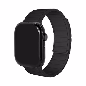 Mobilize Silicon Watch Band - Magnetic - for Apple 42/44/45/49mm - Black