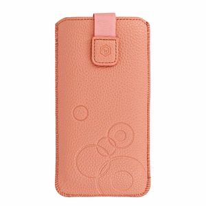 WONDER Deko dėklas telefonui (dydis XL) Iphone 15/15 Pro/Iphone 16/16 Pro/Samsung S24/S24 Plus/S25/S25 Plus/A53/A55 5G persikinis