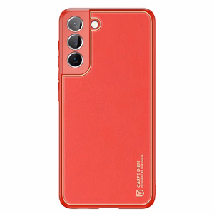 Dux Ducis Yolo элегантный чехол из экологической кожи для Samsung Galaxy S22+ (S22 Plus) красный