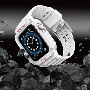 Protect dirželis Apple Watch 38/40/41mm šarvuotas dėklas dirželis - baltas