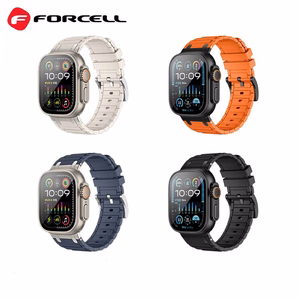 FORCELL F-DESIGN FA06 silikoninis dirželis APPLE laikrodžiui 38 / 40 / 41 mm oranžinis
