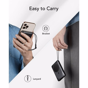 Išorinė baterija POWER BANK VEGER (VP1151) 10000mAh su belaidžiu įkrovikliu (Magsafe 15W) balta