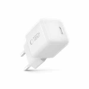 "Tech-Protect" NCM25 USB-C PD 25 W sieninis įkroviklis - baltas
