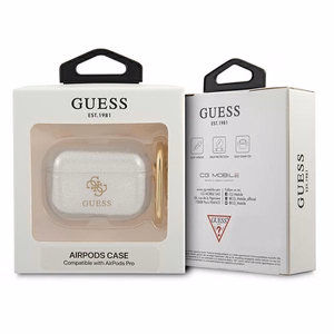 Guess GUAPUCG4GT чехол AirPods Pro прозрачный Glitter Collection